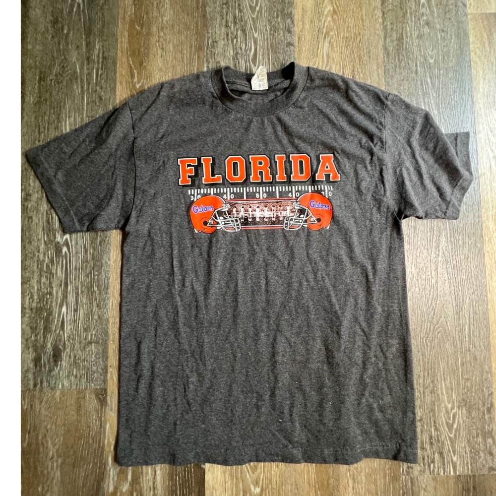 Alstyle‎ Florida Gators T-Shirt Mens Large Charcoal Grey Graphic Football Tee